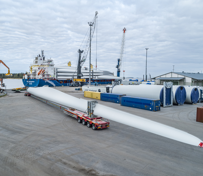 Wind Turbine Transport Port